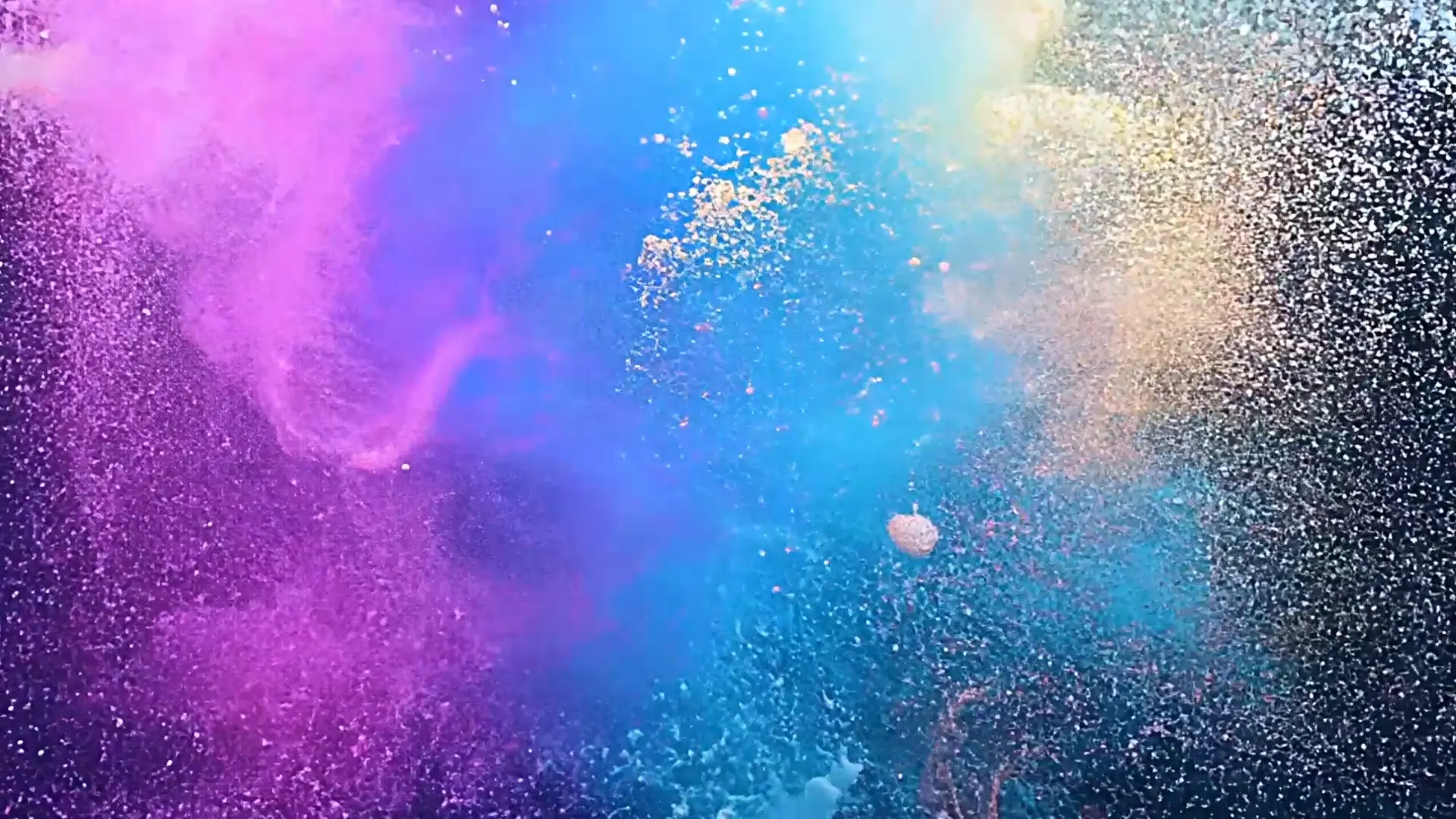 Sparkling Color Mists Powerful Video Transition